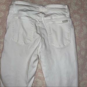 Joe’s stretch high waisted skinny jeans in white size 26